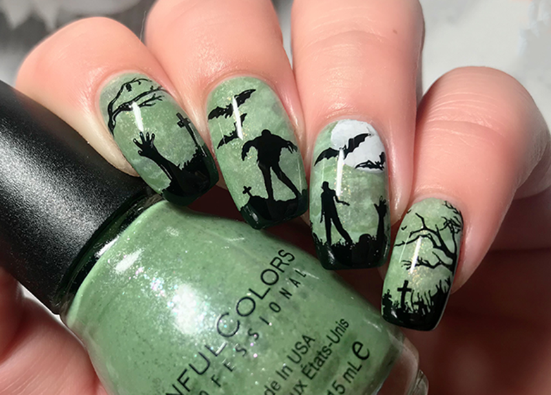 mẫu nail halloween