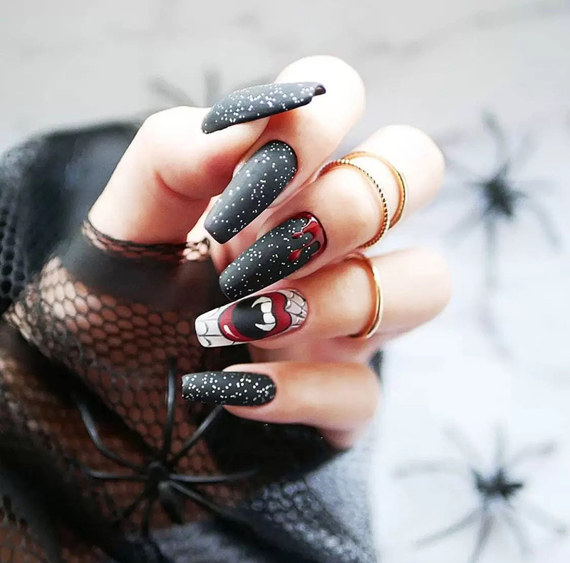 mẫu nail halloween