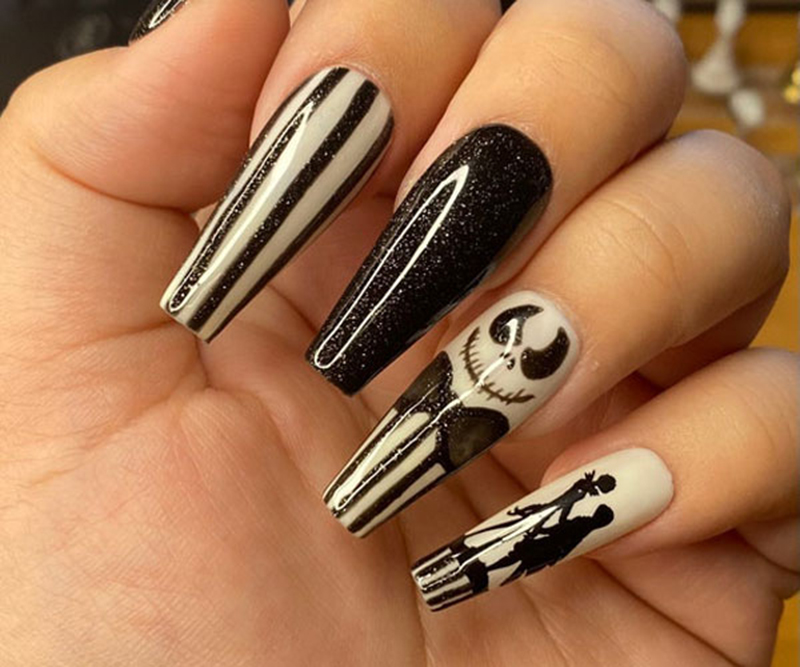 mẫu nail halloween