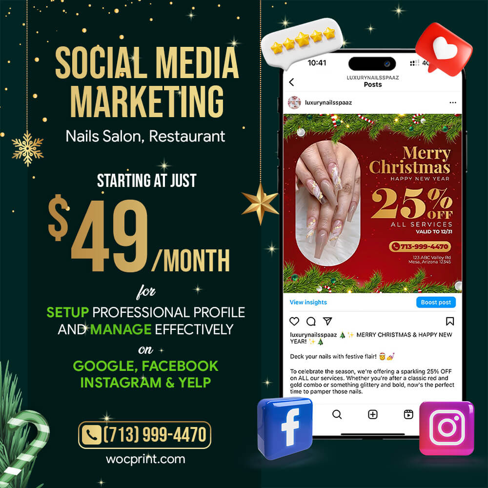 Social Media Marketing cho tiệm Nails