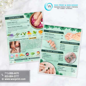 In Ấn & Quảng Cáo Cho Tiệm Nail tại Mỹ