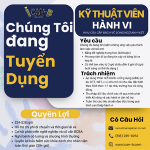 Cơ Hội Nghề Nghiệp Tại ICAN-B: Tuyển Dụng BT & CM Song Ngữ Việt–Anh