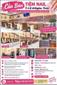 Sang tiệm Nail - Arlington, Texas