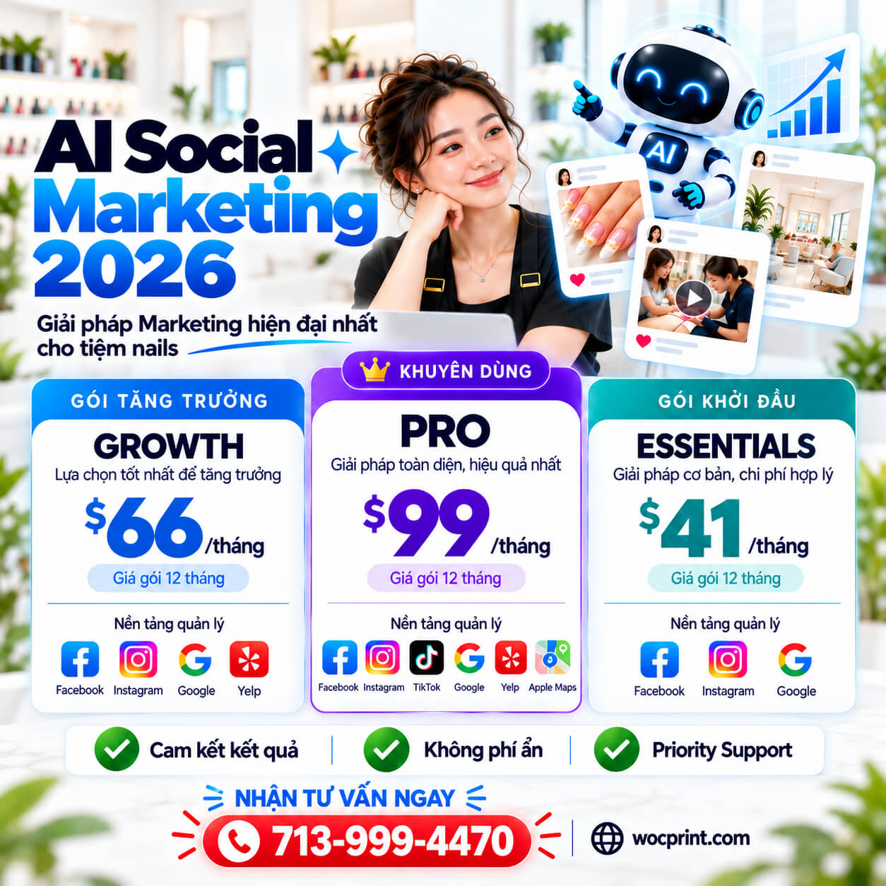 Social Media Marketing cho tiệm Nails